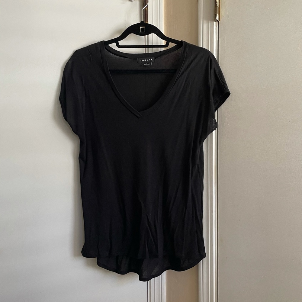 Trouve black v neck